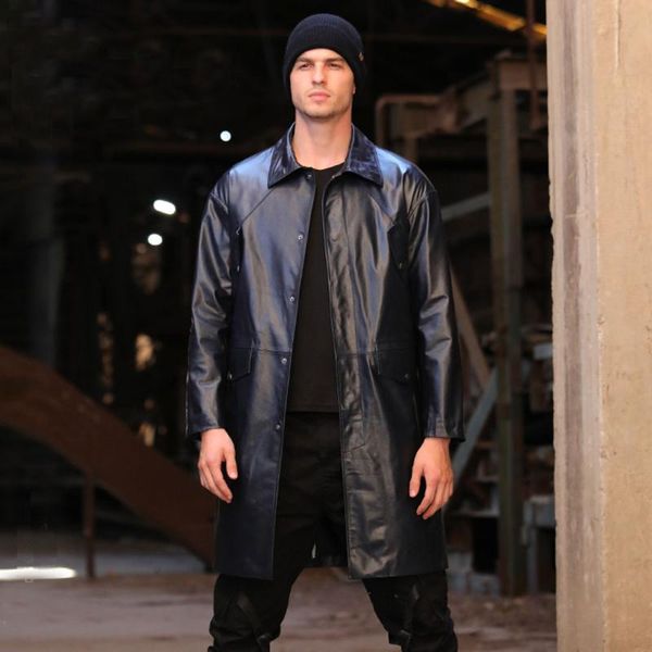 men's leather & faux 2021 cowhide clothing men spring autumn genuine jackets, Black
men's leather & faux 2021 cowhide clothing men spring autumn genuine jackets, Black