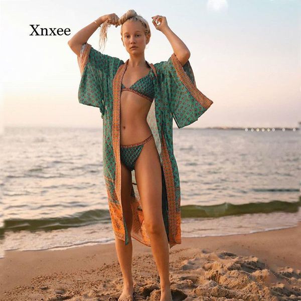 women's swimwear floral print bohemian cover up vintage blue long design kimono blouse batwing sleeve cardigan shirt maxi beach blusas, White;black
women's swimwear floral print bohemian cover up vintage blue long design kimono blouse batwing sleeve cardigan shirt maxi beach blusas, White;black