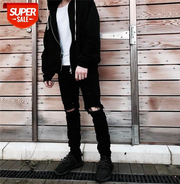 ins net red with black knife cut holes, washed slim feet, all-match jeans men #bx3v, Blue
ins net red with black knife cut holes, washed slim feet, all-match jeans men #bx3v, Blue