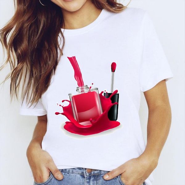 3d make lip trend fingernail women t shirts nail art clothing print lady graphic shirt ladies female tee, White
3d make lip trend fingernail women t shirts nail art clothing print lady graphic shirt ladies female tee, White