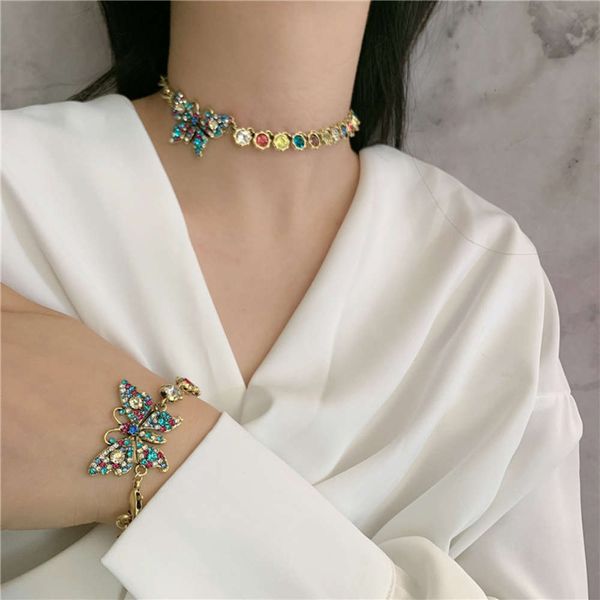 hbp fashion designer's ins net red water zircon diamond light luxury butterfly necklace choker clavicle chain bracelet female, Silver
hbp fashion designer's ins net red water zircon diamond light luxury butterfly necklace choker clavicle chain bracelet female, Silver