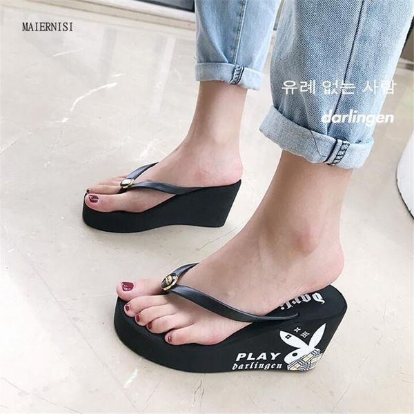2021 new brand ladies sandals super ladies slippers flip flops color matching cm wedge heel 3- 8 maiernisi, Black
2021 new brand ladies sandals super ladies slippers flip flops color matching cm wedge heel 3- 8 maiernisi, Black