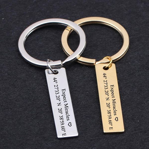 keychains keychain engraved expect miracles personalized customed position coordinate gift for distance lovers key tag ring holder, Silver
keychains keychain engraved expect miracles personalized customed position coordinate gift for distance lovers key tag ring holder, Silver