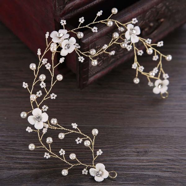 hair clips & barrettes band pearl wedding jewelry headband bridal accessorie ceramic flower bride tiara women's bn, Golden;silver
hair clips & barrettes band pearl wedding jewelry headband bridal accessorie ceramic flower bride tiara women's bn, Golden;silver
