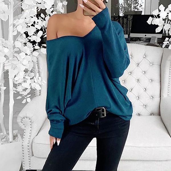 women's t-shirt t-shirts women 2021 spring summer long sleeve v-neck t shirts female solid color casual loose tees plus size s-3xl, White
women's t-shirt t-shirts women 2021 spring summer long sleeve v-neck t shirts female solid color casual loose tees plus size s-3xl, White