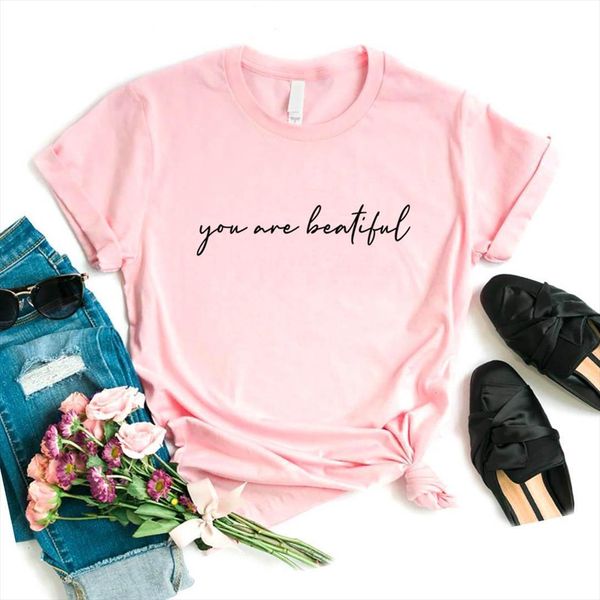 you are beautiful print mens and women cotton casual funny lady yong girl tee a 1234, White;black
you are beautiful print mens and women cotton casual funny lady yong girl tee a 1234, White;black