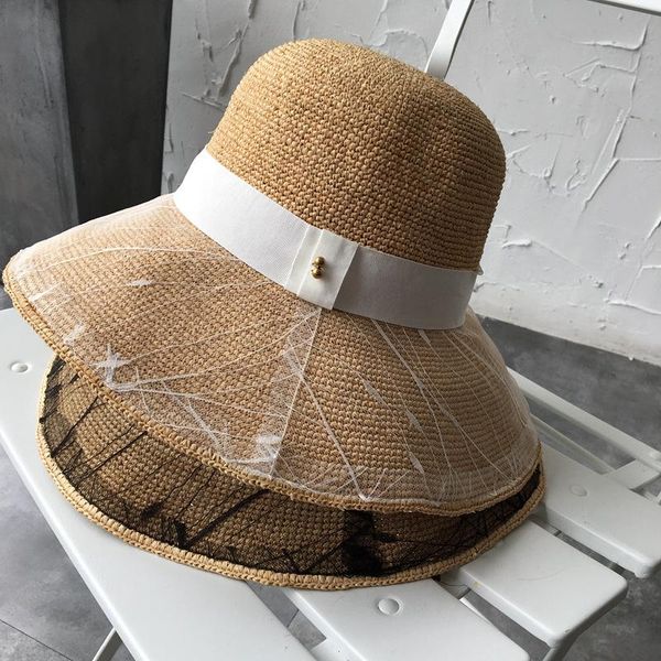 202102-2508741 new summer handmade raffia straw lace big brim holiday lady sun cap women leisure hat, Blue;gray
202102-2508741 new summer handmade raffia straw lace big brim holiday lady sun cap women leisure hat, Blue;gray