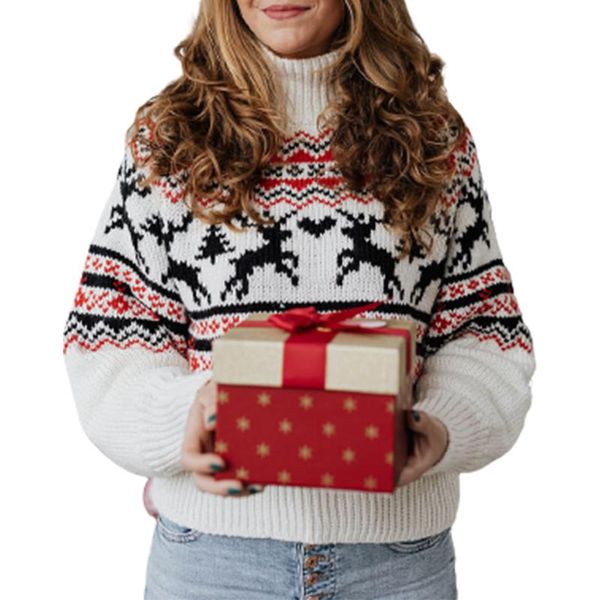 women's sweaters women christmas sweater, white elk and stripe printed pattern turtleneck knitwear, s/ / l/ xl, White;black
women's sweaters women christmas sweater, white elk and stripe printed pattern turtleneck knitwear, s/ / l/ xl, White;black