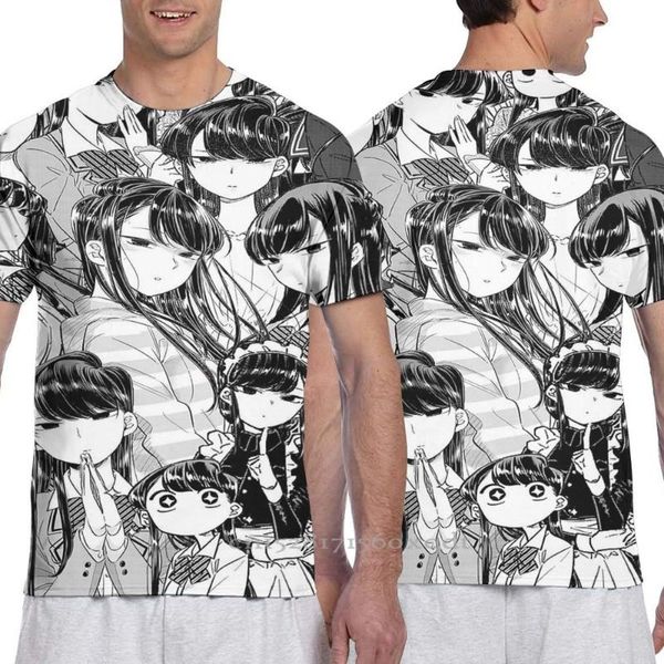 men's t-shirts parent-child outfit komi the silent men tshirt women fashion t shirt girl boy tees short sleeve t-shirt, White;black
men's t-shirts parent-child outfit komi the silent men tshirt women fashion t shirt girl boy tees short sleeve t-shirt, White;black