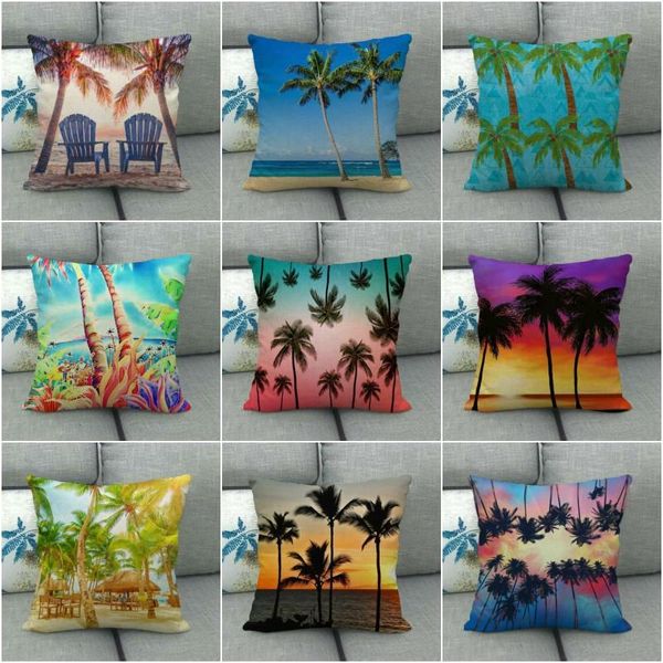 cushion/decorative pillow hawaiian tropical palm tree cushion covers cotton linen couch sofa bed case home 45x45 cm
cushion/decorative pillow hawaiian tropical palm tree cushion covers cotton linen couch sofa bed case home 45x45 cm
