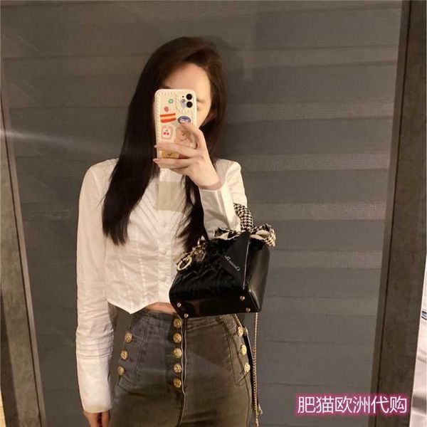 mini lady handbag princess three lattice patent leather women's one shoulder slant cross abay
mini lady handbag princess three lattice patent leather women's one shoulder slant cross abay