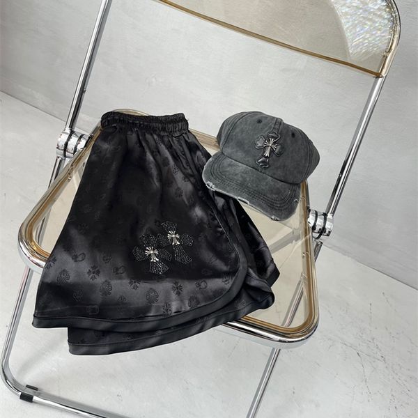 65% off outlet online store 2021 summer couple's loose size new fashion brand satin black paris short pants, White;black
65% off outlet online store 2021 summer couple's loose size new fashion brand satin black paris short pants, White;black