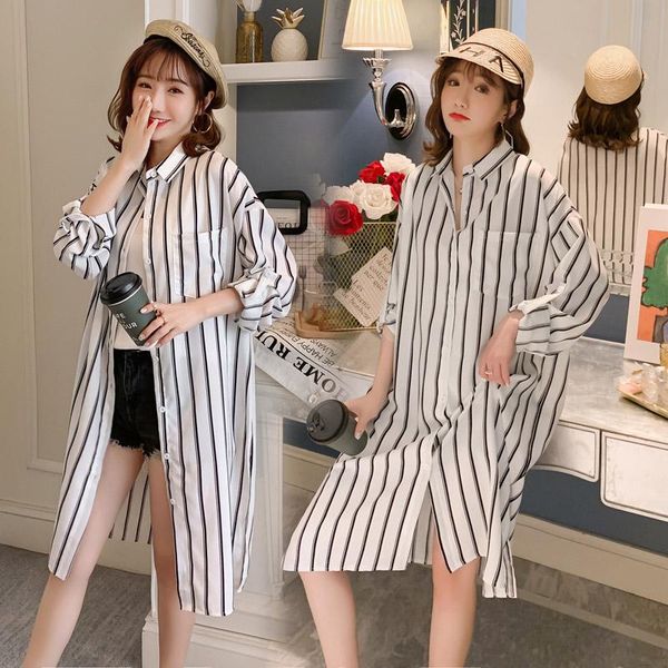 maternity dresses 1518# dress spring autumn cotton striped long sleeve loose stylish shirt for pregnant women mom, White
maternity dresses 1518# dress spring autumn cotton striped long sleeve loose stylish shirt for pregnant women mom, White