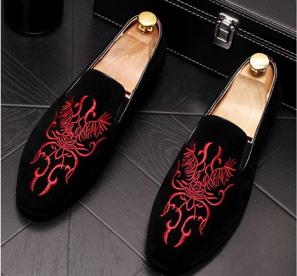 new black suede men shoes exquisite black red loafers mens and embroidery party loafers men dress flat shoes for men wedding
new black suede men shoes exquisite black red loafers mens and embroidery party loafers men dress flat shoes for men wedding