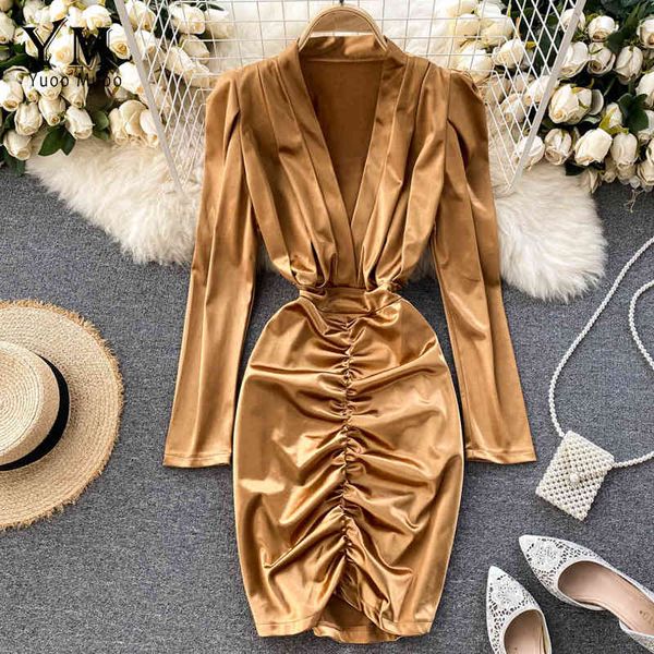 yuoomuoo ins fashion deep v-neck golden bodycon dress womens slim waist ruched short party dress night club lady dress x0521, Black;gray
yuoomuoo ins fashion deep v-neck golden bodycon dress womens slim waist ruched short party dress night club lady dress x0521, Black;gray