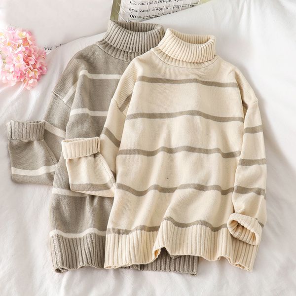 2021 new sweaters women knitting striped casual elegant all-match turn-down collar daily soft style vintage womens clothing vf1e, White;black
2021 new sweaters women knitting striped casual elegant all-match turn-down collar daily soft style vintage womens clothing vf1e, White;black