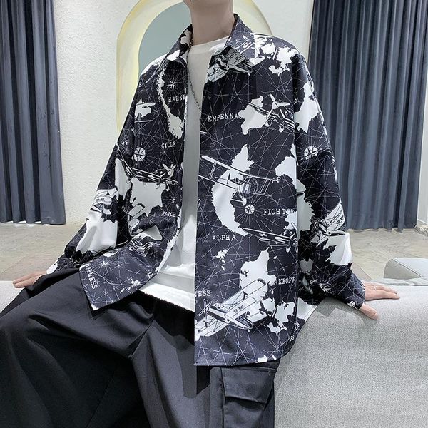 long-sleeved shirts men's letter graffiti shirts men's loose fashion streetwear shirt jackets fashion, White;black
long-sleeved shirts men's letter graffiti shirts men's loose fashion streetwear shirt jackets fashion, White;black