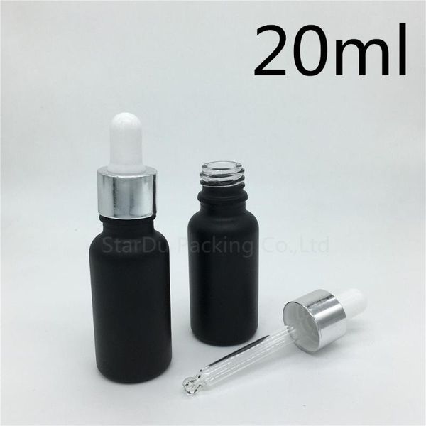 storage bottles & jars 200pcs/lot 20ml black frosted glass essential oil bottle with silvery aluminum ring dropper perfume
storage bottles & jars 200pcs/lot 20ml black frosted glass essential oil bottle with silvery aluminum ring dropper perfume