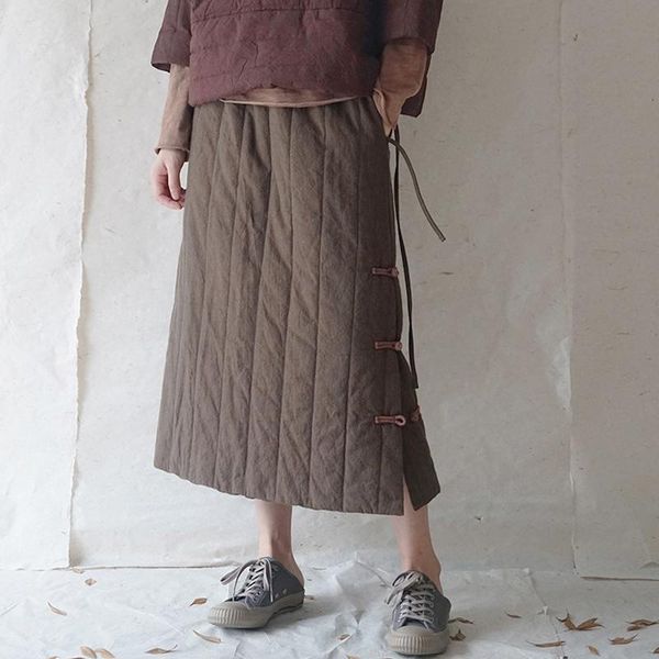 skirts fairynatural ladies retro elastic waist thick 2021 autumn winter solid color a line women linen warm button skirt, Black
skirts fairynatural ladies retro elastic waist thick 2021 autumn winter solid color a line women linen warm button skirt, Black
