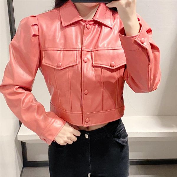 women's leather & faux 2021 autumn korean version was thin and versatile personality jacket pu short, Black
women's leather & faux 2021 autumn korean version was thin and versatile personality jacket pu short, Black