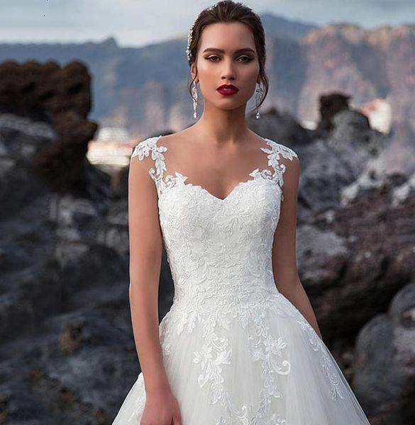 new illusion 2021 a-line wedding es lace up back bridal gowns formal customized vestidos de mariage gorgeous hv5t, White
new illusion 2021 a-line wedding es lace up back bridal gowns formal customized vestidos de mariage gorgeous hv5t, White