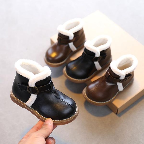 boots winter for boys girls warm children' shoes pu leather plush toddler waterproof fashion kids ankle snow, Black;grey
boots winter for boys girls warm children' shoes pu leather plush toddler waterproof fashion kids ankle snow, Black;grey