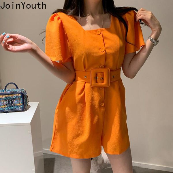 joinyouth jumpsuits for women vintage korean clothes slim waist single breasted bodysuit casual wide leg short pants playsuit, Black;white
joinyouth jumpsuits for women vintage korean clothes slim waist single breasted bodysuit casual wide leg short pants playsuit, Black;white