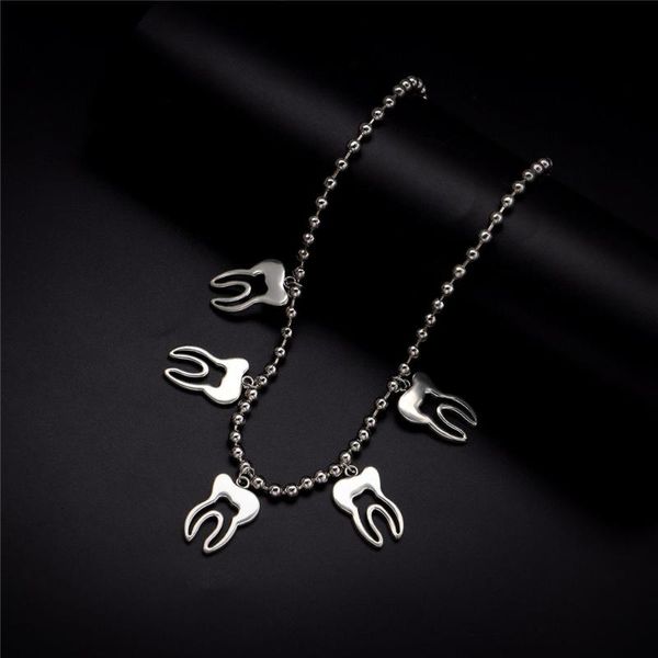 pendant necklaces personality tooth punk choker hip hop beaded chain fairy necklace statement party jewelry cool gifts, Silver
pendant necklaces personality tooth punk choker hip hop beaded chain fairy necklace statement party jewelry cool gifts, Silver