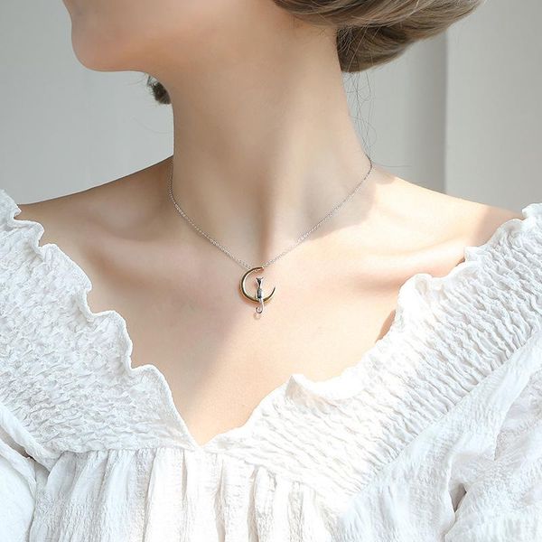 pendant necklaces elegant charming cat moon necklace for women female fashion jewelry ladies wedding choker date gifts, Silver
pendant necklaces elegant charming cat moon necklace for women female fashion jewelry ladies wedding choker date gifts, Silver