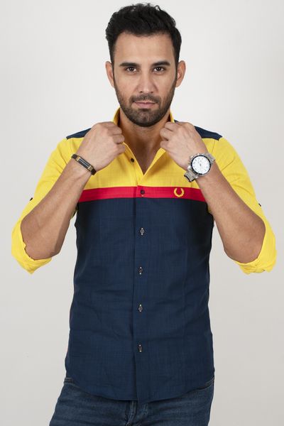Navy Blue-yellow Men 's Shirt 100 Cotton Regular Fit Long Spring Summer Party Balo Business 2002121 Uht6, White;black
Navy Blue-yellow Men 's Shirt 100 Cotton Regular Fit Long Spring Summer Party Balo Business 2002121 Uht6, White;black