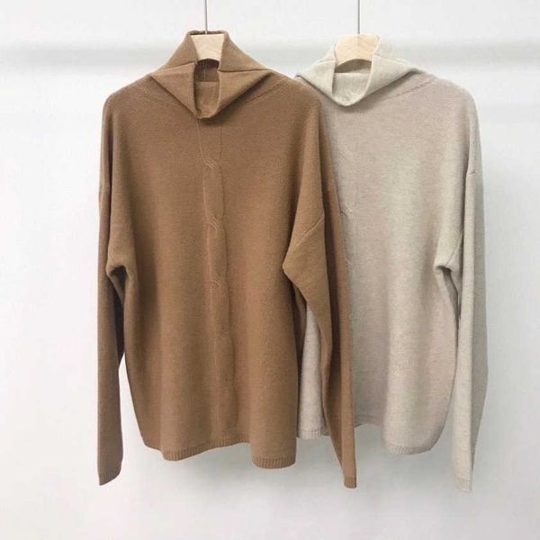 women's sweaters high necked cashmere wool bent joints render lazy wind restore old ways to show female fine knitting sweater coob, White;black
women's sweaters high necked cashmere wool bent joints render lazy wind restore old ways to show female fine knitting sweater coob, White;black