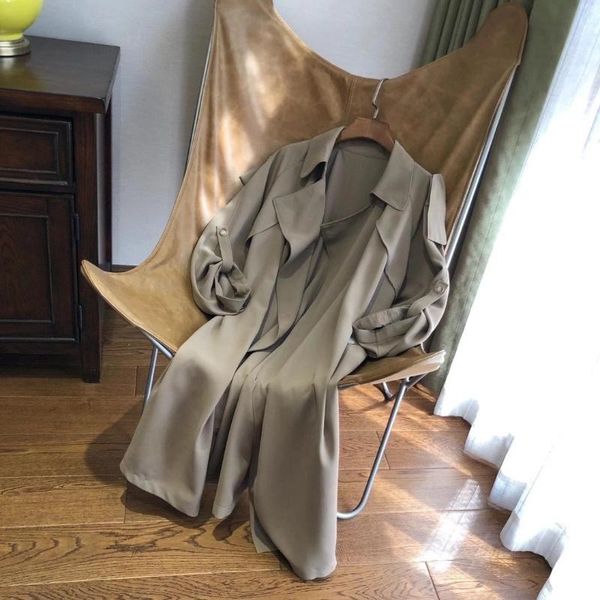 women's trench coats women 2021 ultra-elegant temperament, sleek, stylish, thin, and not picking mid-length coat, Tan;black
women's trench coats women 2021 ultra-elegant temperament, sleek, stylish, thin, and not picking mid-length coat, Tan;black