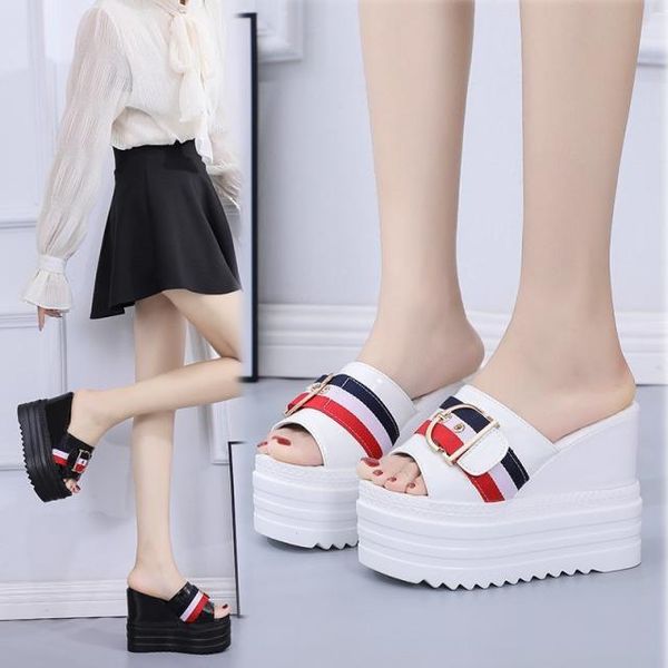 slippers shoes woman 2021 heels luxury slides pantofle on a wedge platform high designer soft summer rome fashion pu super, Black
slippers shoes woman 2021 heels luxury slides pantofle on a wedge platform high designer soft summer rome fashion pu super, Black