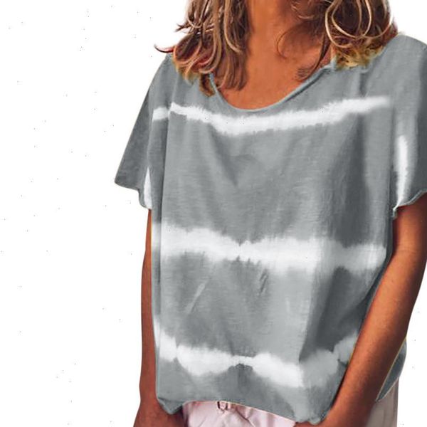 women shirts casual tie dyed short sleeve stripe orange o neck trend elegant noble simple summer blouse shirts, White
women shirts casual tie dyed short sleeve stripe orange o neck trend elegant noble simple summer blouse shirts, White