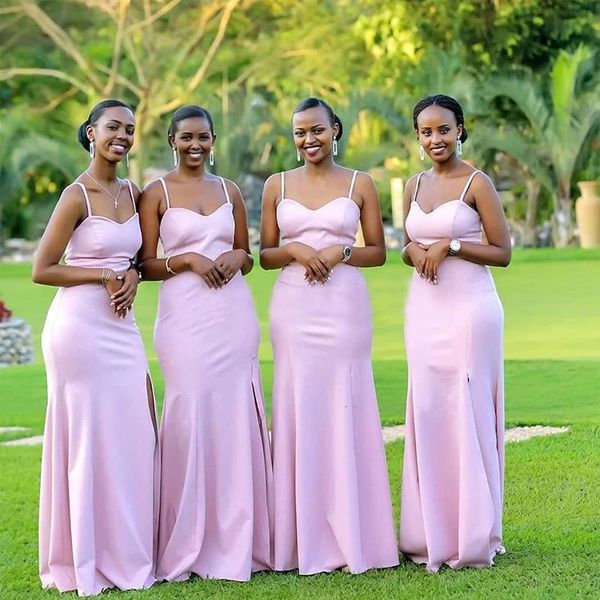 2021 charming pink bridesmaid dress side split evening gown formals wear mermaid long zipper plus size prom gowns, White;pink
2021 charming pink bridesmaid dress side split evening gown formals wear mermaid long zipper plus size prom gowns, White;pink