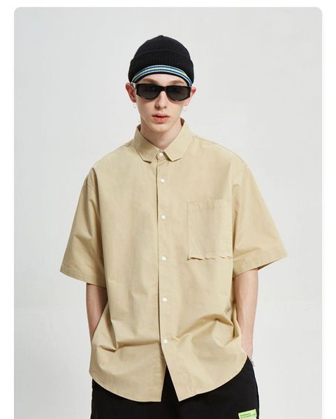 men's casual shirts trendy cotton loose lapel all match street hipster embroidery buttons multi color optional men shirt, White;black
men's casual shirts trendy cotton loose lapel all match street hipster embroidery buttons multi color optional men shirt, White;black