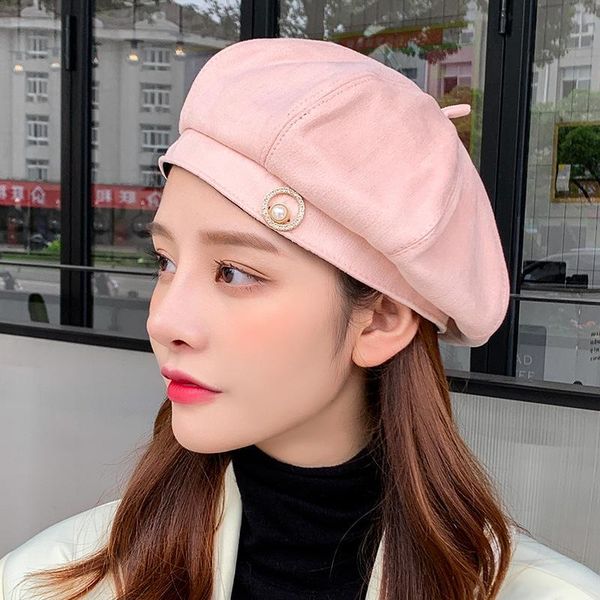 new fashion berets spring and autumn women's korean beret octagonal hat fashion pure color wild pearl pumpkin warm, Blue;gray
new fashion berets spring and autumn women's korean beret octagonal hat fashion pure color wild pearl pumpkin warm, Blue;gray