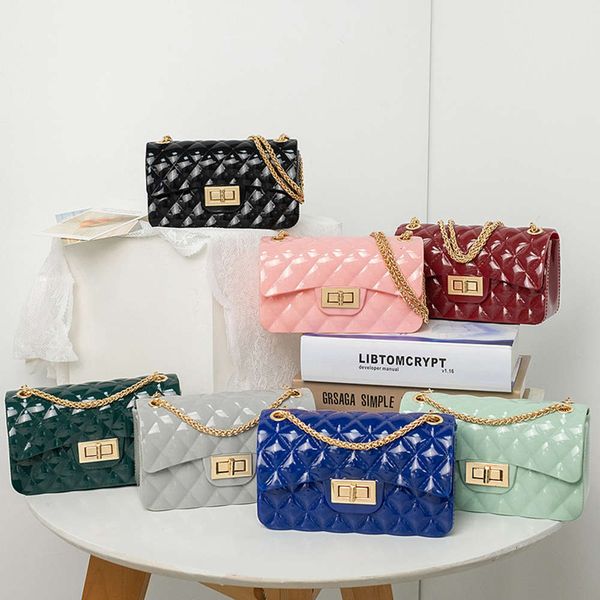 women's 2021 new bright pvc jelly bag