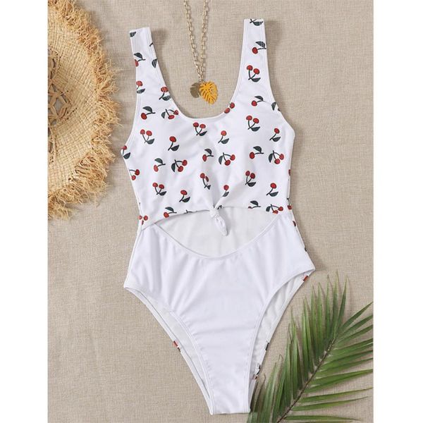 cherry printed women one piece swimsuit white cut out swimwear cute bathing suit bodysuit patchwork monokini female
cherry printed women one piece swimsuit white cut out swimwear cute bathing suit bodysuit patchwork monokini female