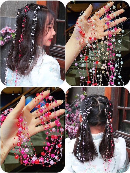 hair accessories diy pearl braided chain children girls princess rope headdress extension chains birthday party gift, Slivery;white
hair accessories diy pearl braided chain children girls princess rope headdress extension chains birthday party gift, Slivery;white