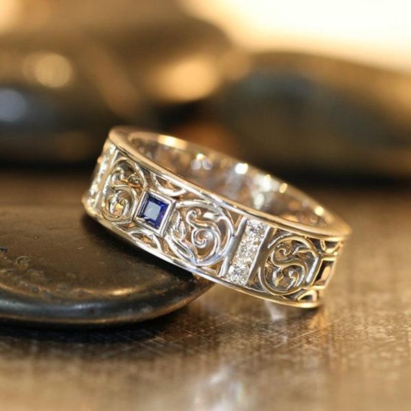 wedding rings huitan gorgeous blue cz women ring aesthetic hollow out pattern design band statement jewelry drop, Slivery;golden
wedding rings huitan gorgeous blue cz women ring aesthetic hollow out pattern design band statement jewelry drop, Slivery;golden