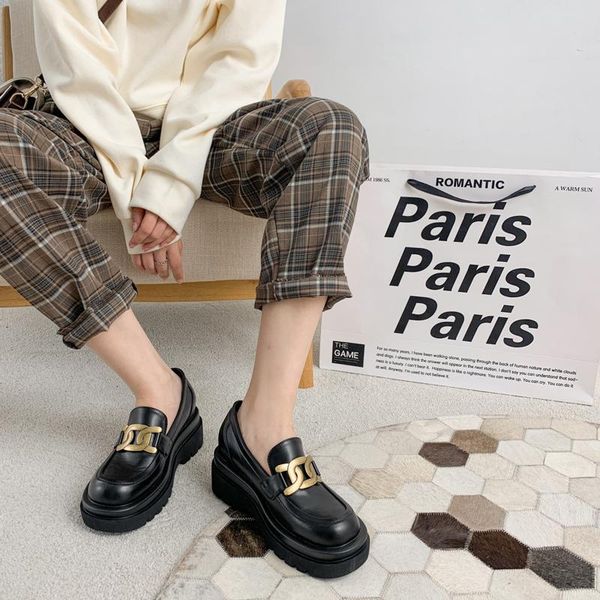 dress shoes metal decoration wedges pumps women square toe platform loafers leather slip on slides thick bottom casual zapatos mujer, Black
dress shoes metal decoration wedges pumps women square toe platform loafers leather slip on slides thick bottom casual zapatos mujer, Black