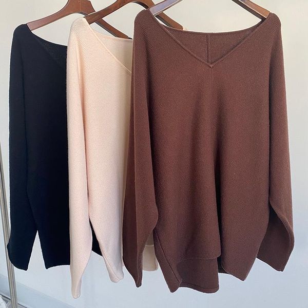women's sweaters women v-neck cashmere sweater lady long sleeve simple 2021 autumn winter pullover female knitwear wild stylish, White;black
women's sweaters women v-neck cashmere sweater lady long sleeve simple 2021 autumn winter pullover female knitwear wild stylish, White;black