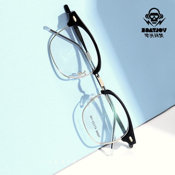 2021 new fashion business half art men and women can be equipped with myopia frame flat light protective glasses, White;black
2021 new fashion business half art men and women can be equipped with myopia frame flat light protective glasses, White;black