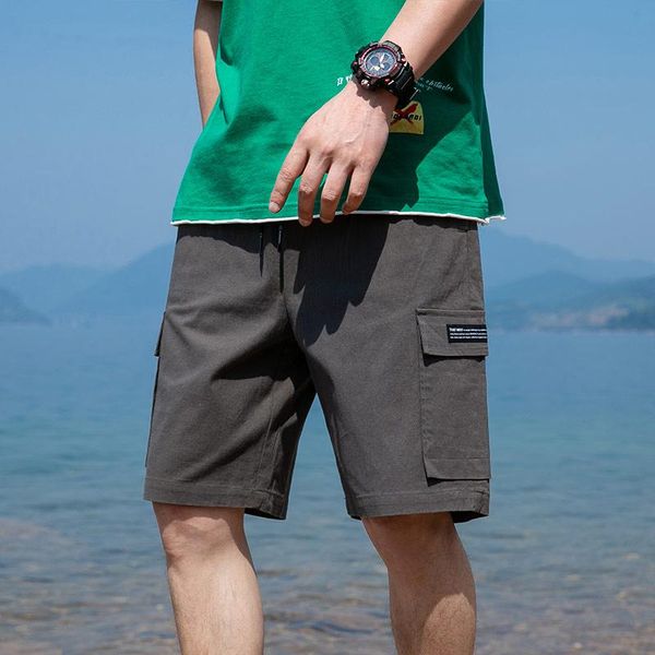 men's shorts 2021 cargo pants overalls capris beach pure cotton summer leisure male mens short, White;black
men's shorts 2021 cargo pants overalls capris beach pure cotton summer leisure male mens short, White;black