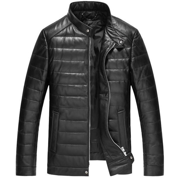 men's leather & faux 2021 wear genuine down jackets sheep skin loose coat directly canister clothing, Black
men's leather & faux 2021 wear genuine down jackets sheep skin loose coat directly canister clothing, Black