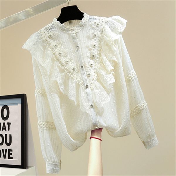 mice strass woman's lace shirt 2021 spring flounce sequins striped chiffon blouse lady vqd3, Black
mice strass woman's lace shirt 2021 spring flounce sequins striped chiffon blouse lady vqd3, Black