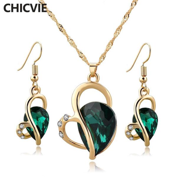 earrings & necklace chicvie green love heart sets wedding crystal jewelry set for women set190005, Silver
earrings & necklace chicvie green love heart sets wedding crystal jewelry set for women set190005, Silver