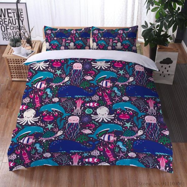 bedding sets 3d marine animal printing cartoon 2/3pcs set cotton duvet cover for boy bedroom double size bed
bedding sets 3d marine animal printing cartoon 2/3pcs set cotton duvet cover for boy bedroom double size bed