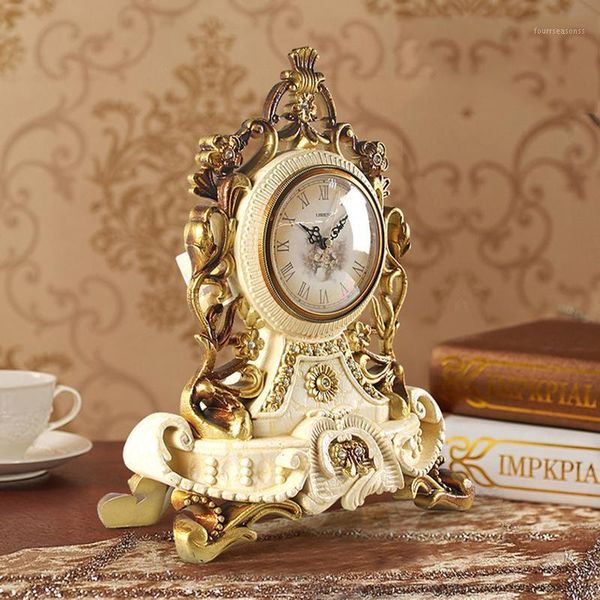 luxury vintage 10inch resin table clock royalty retro europe desk home decro ornament for living room & clocks1
luxury vintage 10inch resin table clock royalty retro europe desk home decro ornament for living room & clocks1